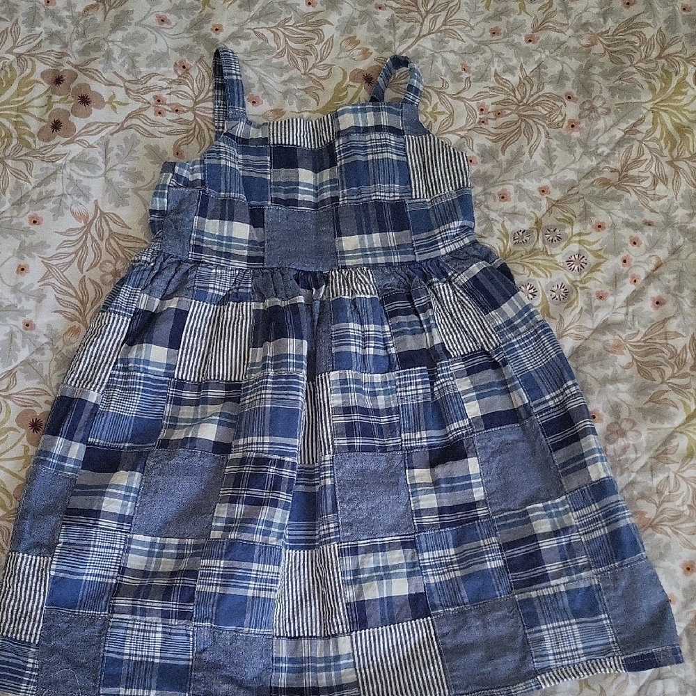 Gymboree 4t Blue Plaid Sundress